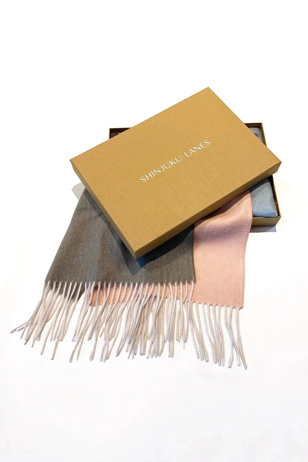 Organic Cashmere Blend Scarf - Ombre Sky